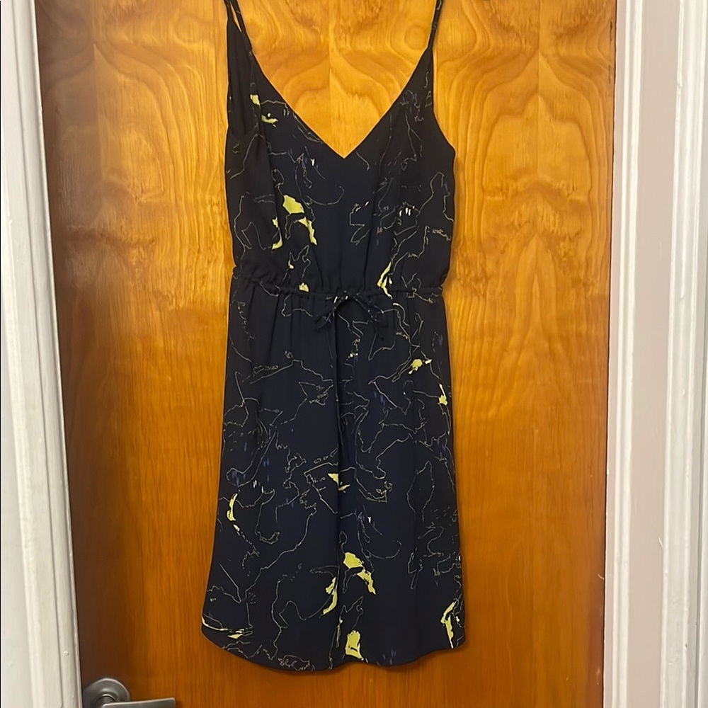 Aritzia Babaton Global Navy Blue Mini Dress